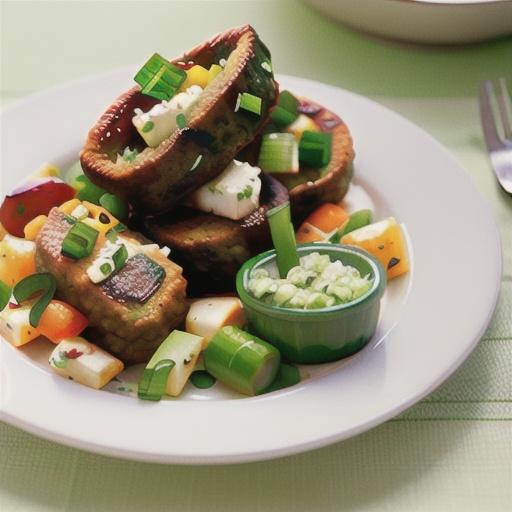 Beef, feta and green onion rissoles