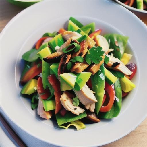 Spicy shredded chicken salad