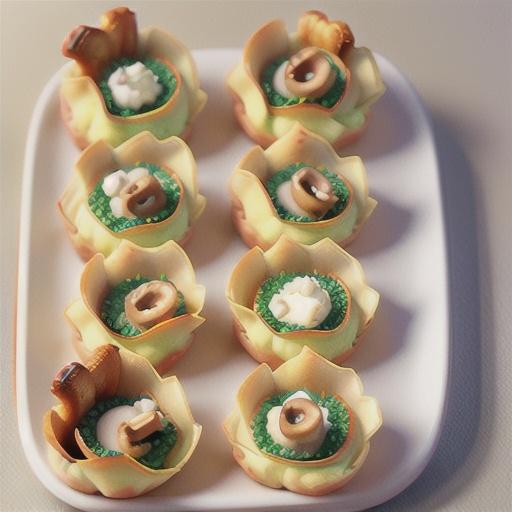 Mini Mushroom and Goat Cheese Tarts