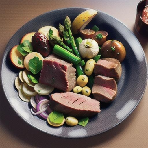 Warm beef & watercress salad with cranberry dressing