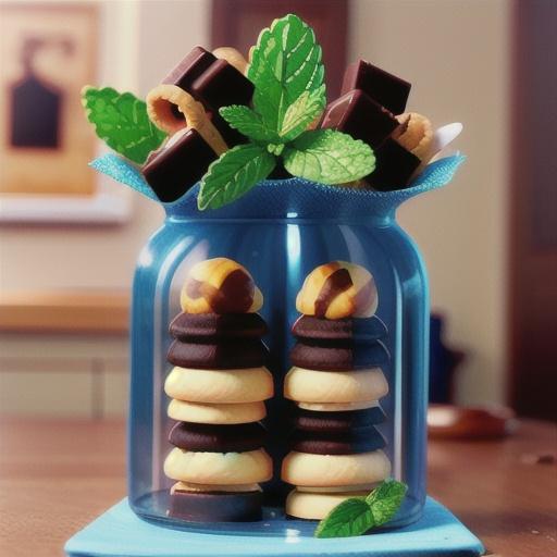 Mint Thumbprint Double Chocolate Chunk Cookies