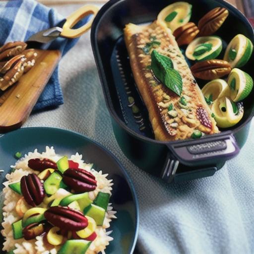 Air Fryer Pecan Crusted Trout