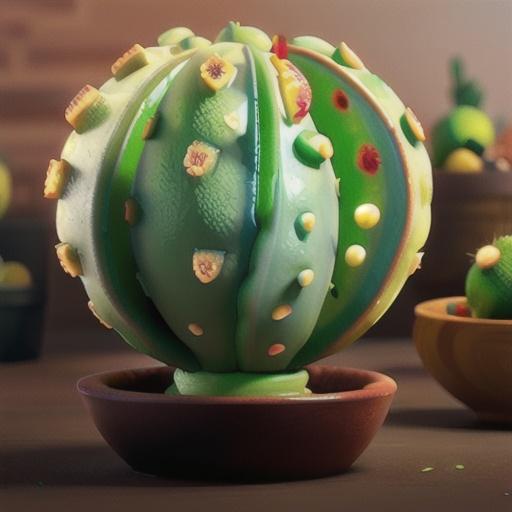 Cactus Fig and Lime Sorbet