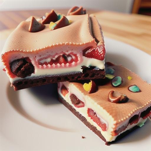 Strawberry Cake Mix Brownies