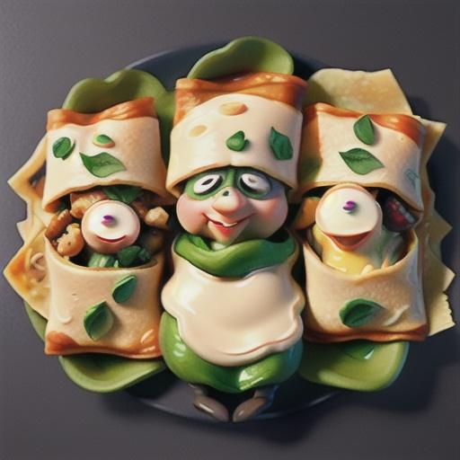 Mushroom and Chicken Crepe Packets