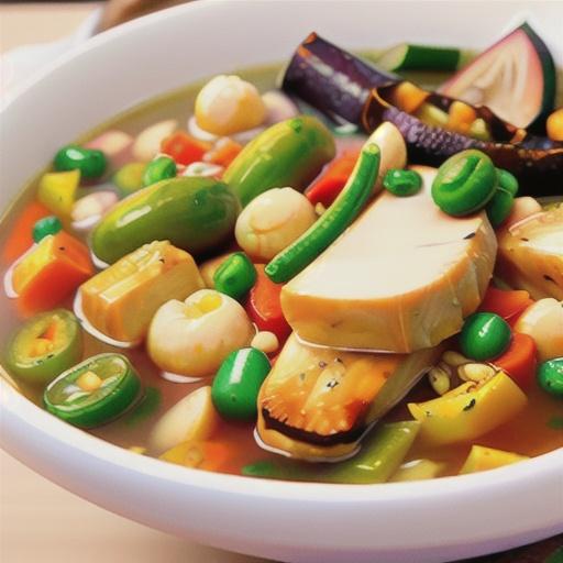 Hearty Chicken Vegetable Soup III