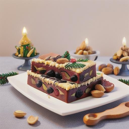 Mixed nut and fig panforte