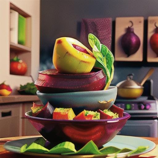 Roasted Beets and Sauteed Beet Greens