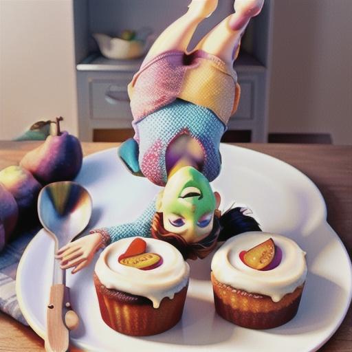 Ginger and pear upside-down cake