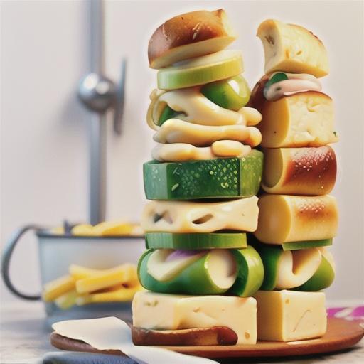 Double cheese and garlic pull-apart