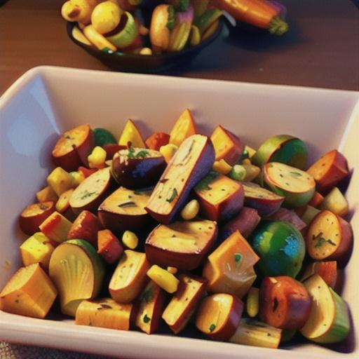 Sweet Roasted Autumn Root Vegetables