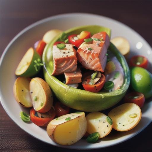Russian Salmon and Potato Salad