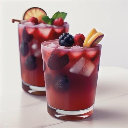 Beautiful berry cocktail