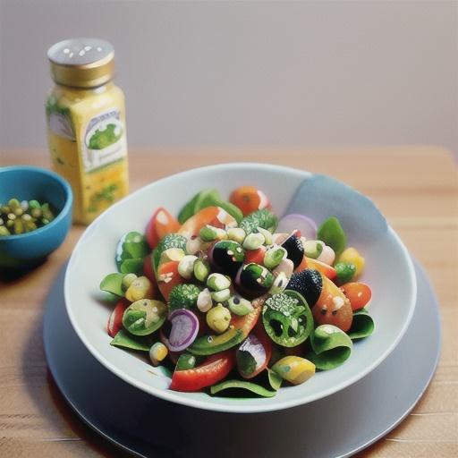 Spanish fish salad with chilli caper dressing