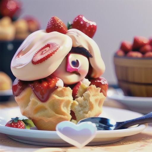 Easy Mini Strawberry Cream Puffs