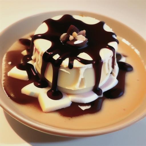 Costa Rican Coffee Panna Cotta with Bittersweet Chocolate-Rum Sauce