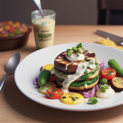 Beef hash cakes with chipotle yoghurt