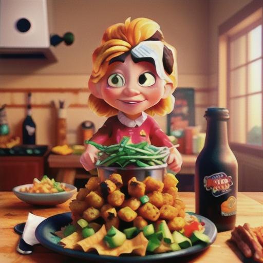 Air Fryer Buffalo Chicken Totchos