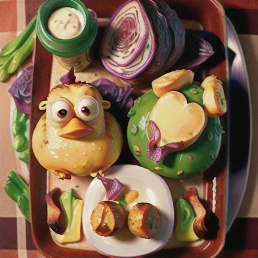 Oktoberfest Chicken and Red Cabbage