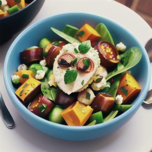 Roasted pumpkin & lamb salad