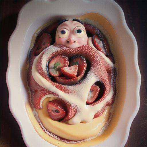 Strawberry clafoutis