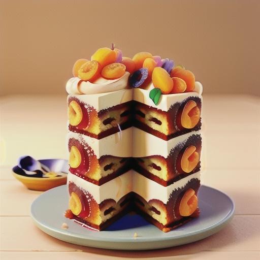 Apricots and Cream Cheese Cake