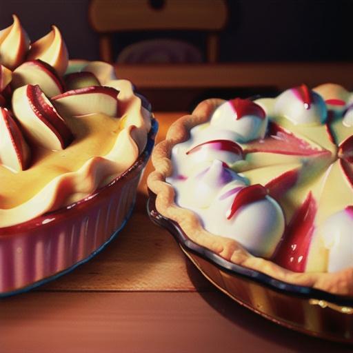 Grandma's Rhubarb Custard Pie