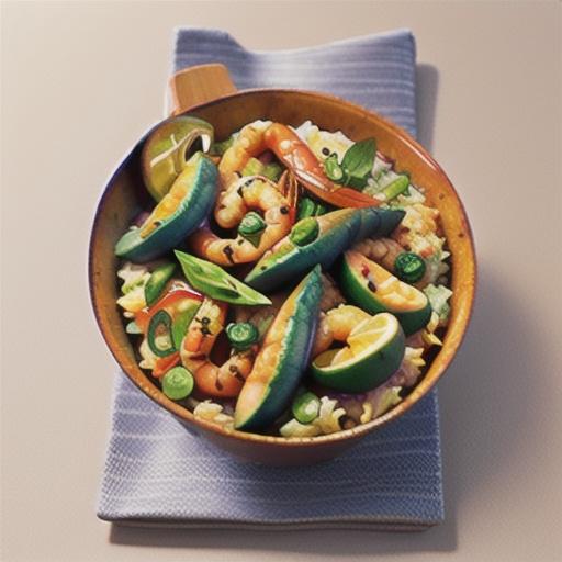 Spicy prawn fried rice