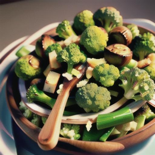 Garlic Roasted Broccoli with Parmesan Cheese