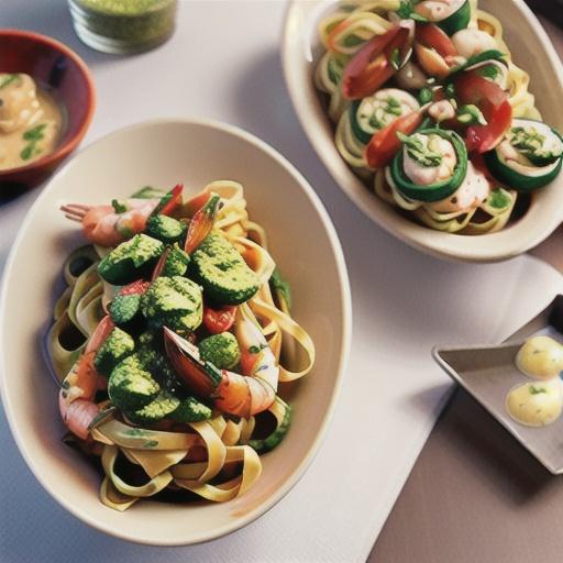 Amazing Shrimp and Langostino Lobster Linguine