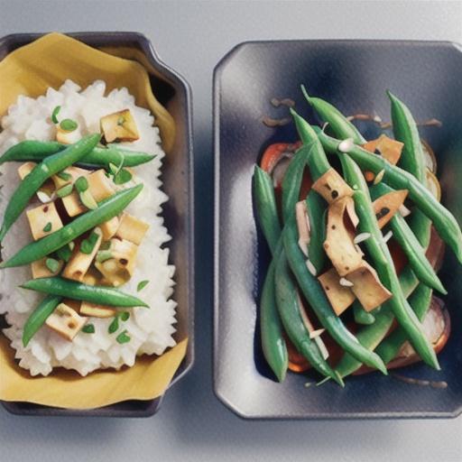 Green Beans with Tofu and Tahini Dressing
