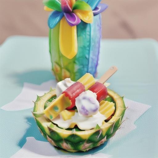 Pineapple-Coconut Ice Pops