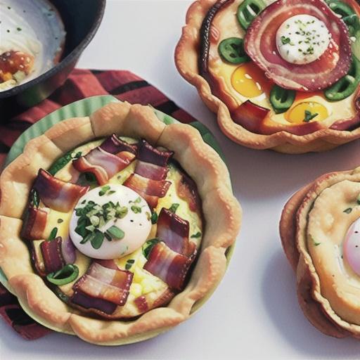 5 ingredient bacon and egg quiches