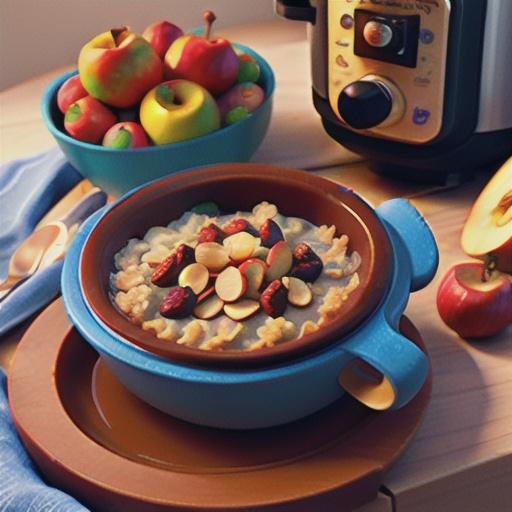 Slow-Cooker Oatmeal with Apples