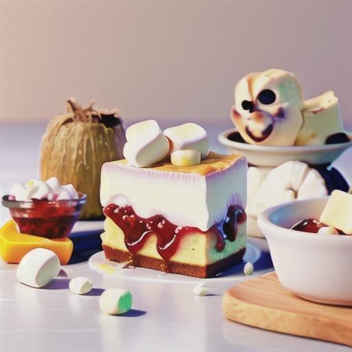 Marshmallow jam slice recipe