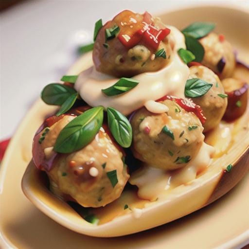 Cheesy Chicken Meatballs
