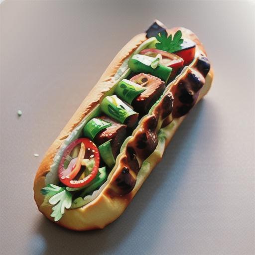 Oven-roasted pork banh mi