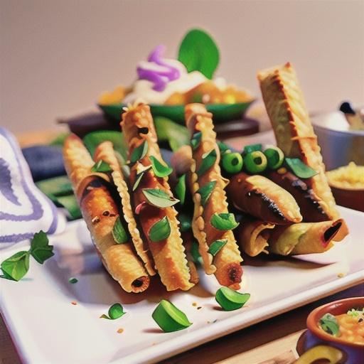 Air Fryer Beefy Vegan Taquitos