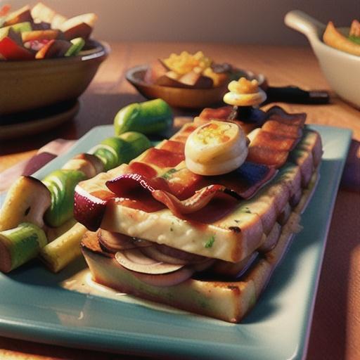 Bacon Mushroom Swiss Meatloaf