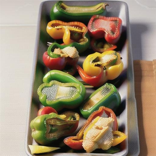 Greek-style stuffed capsicums