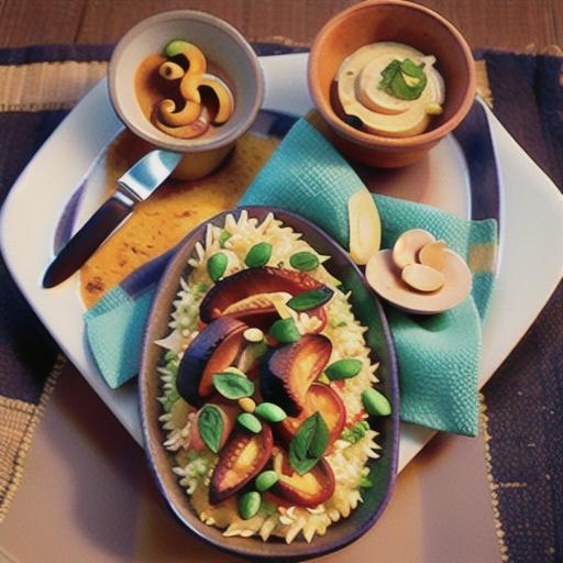 Lamb and cashew biryani