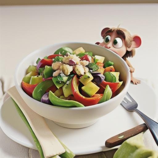 Roasted ratatouille salad