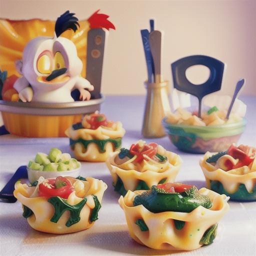 Chicken Florentine Alfredo Lasagna Cups
