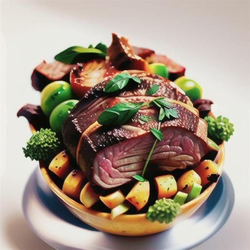 Herb crusted beef