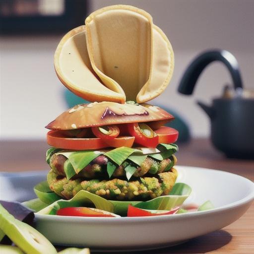 Lentil and capsicum burgers