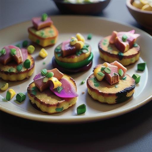 Baked Ham & Chive Mashed Potato Cakes