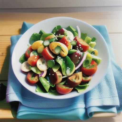 Mexican chicken & mesclun salad