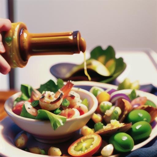 Vinaigrette Scallops and Shrimp Salad