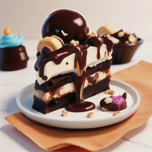 Chocolate crackle peanut caramel slice