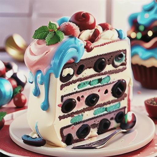 Peppermint Ice Cream Cakes